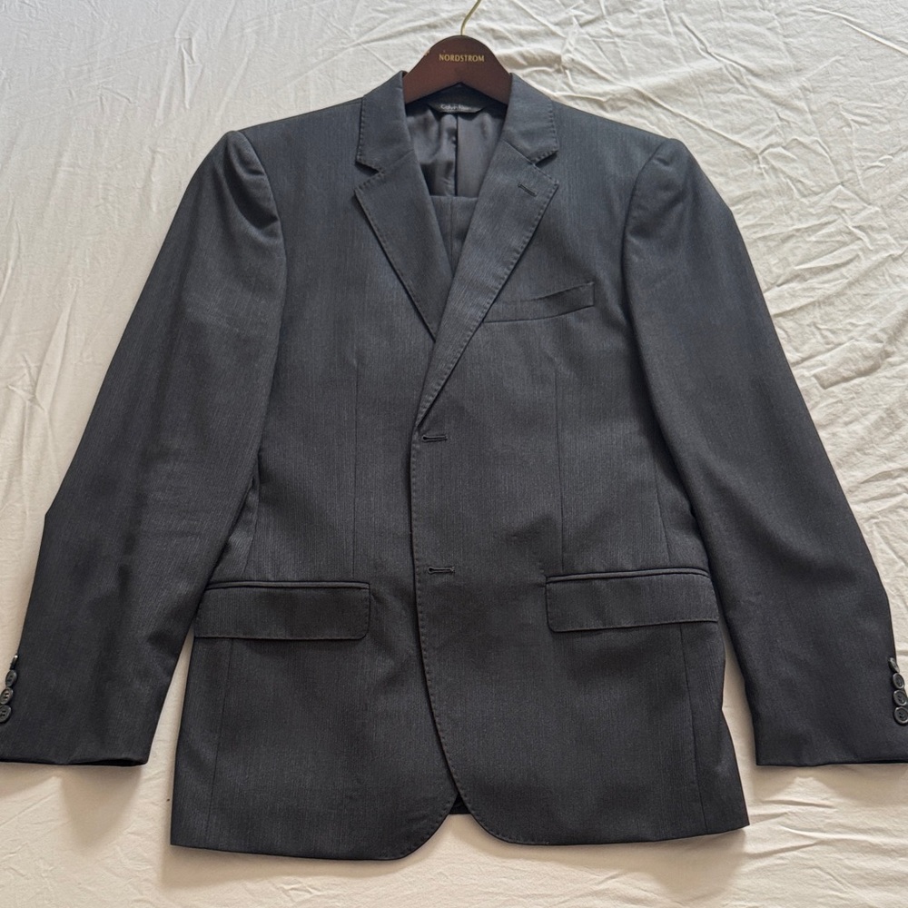 Calvin Klein Collection Charcoal Grey Suit